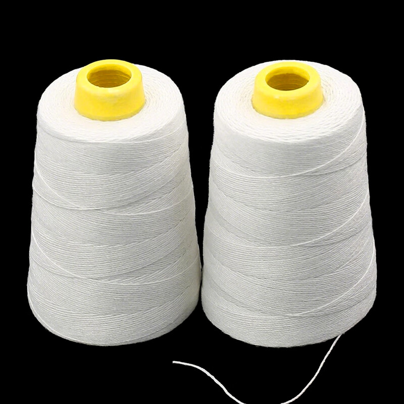 Work partner portable packing thread (5 rolls) sewing thread sealing thread sewing machine sealing thread sewing thread sealing machine thread white 6 strands
