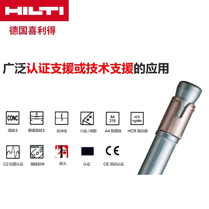 Reinforcement doctor Hilti chemical mechanical anchor HST3 safety bolt anchor high performance through-type fixed anchor HST-M12*115/20