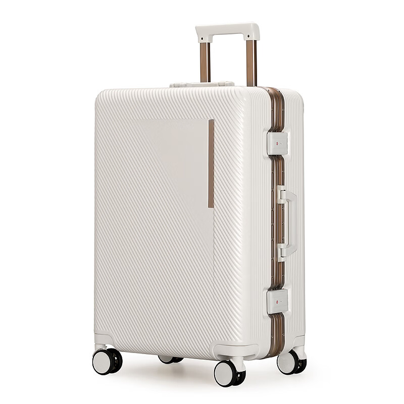 Kangaroo (KANGAROO) aluminum frame suitcase, small, airplane-friendly, aluminum alloy trolley case, high-looking, durable, hard-shell PC anti-fall suitcase, metallic gray - thickened and reinforced - can seat one person, 20-inch boarding case - business trip