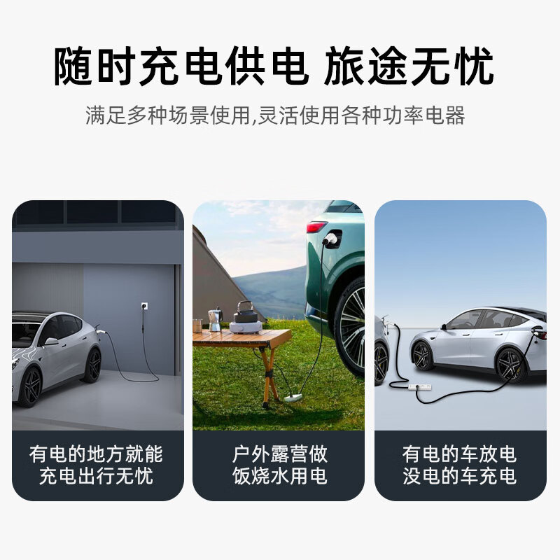 ROMADA is suitable for Changan Qiyuan A06 charging and discharging gun integrated car charger 3.5KW household 220v ground wire-free discharger Changan Qiyuan A06 charging/discharging integrated gun 10 meters cable