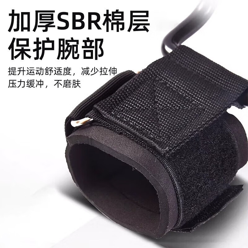 Fitness deadlift booster belt wristband power hook pull-up power hook hanging horizontal bar anti-fallout auxiliary artifact black hook style one pair