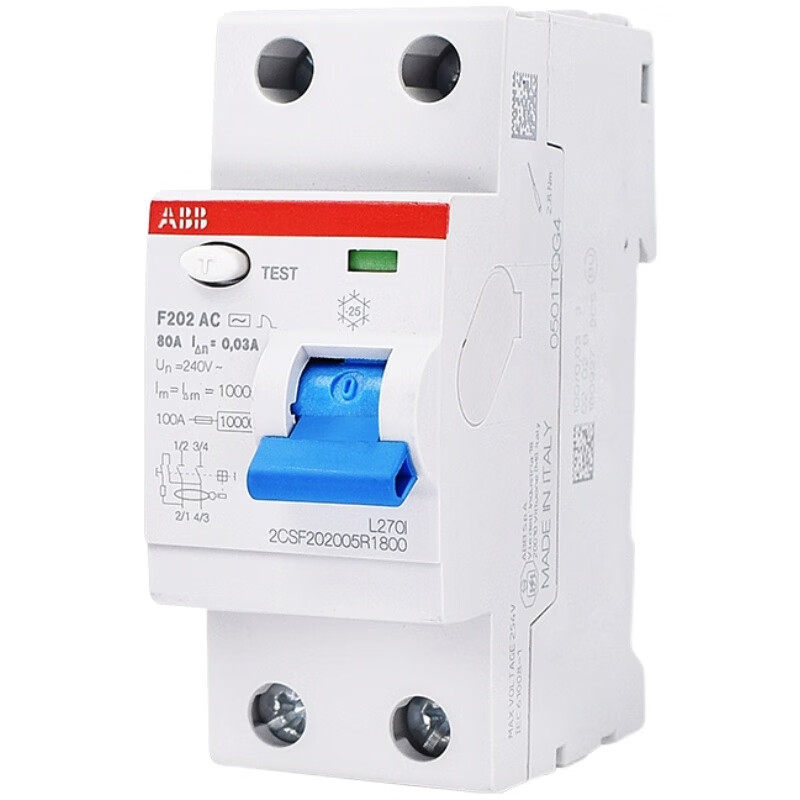 Yue Changsheng ABB leakage Italian electromagnetic leakage circuit breaker F200 series 2P 100A