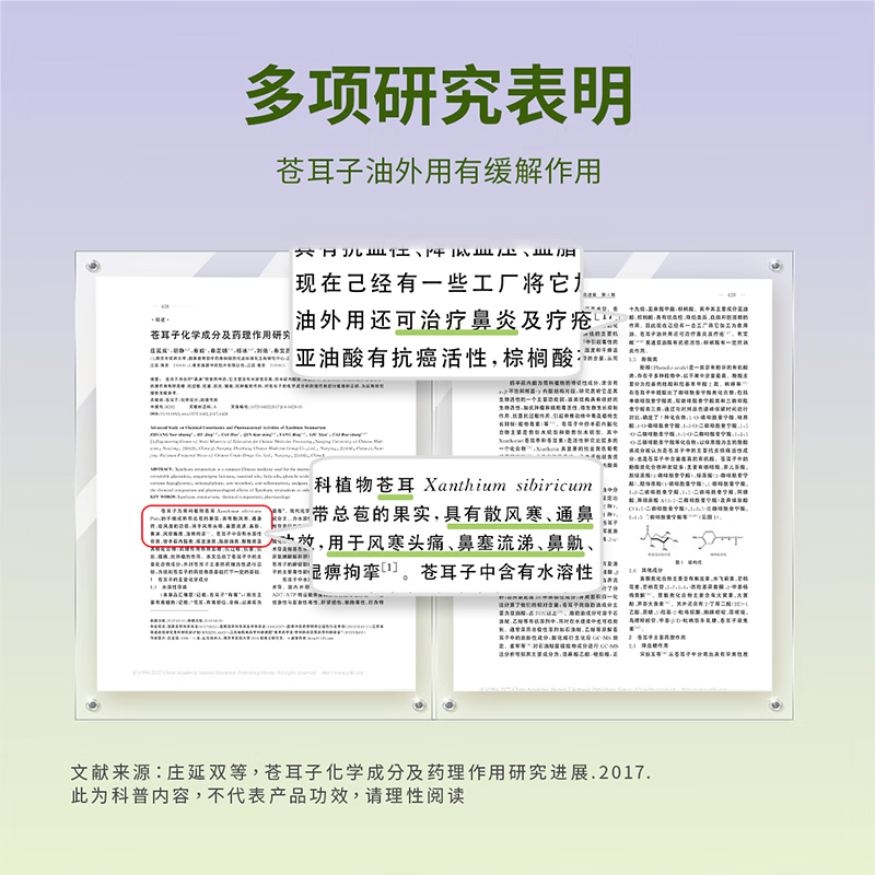 Xinyi SINE probiotic nasal soothing oil warms and soothes the nose Xanthium seed oil cool and mild formula cotton swabs 30 pieces * 2 boxes