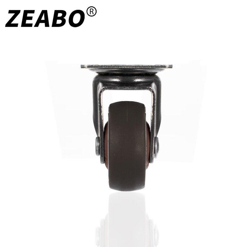 Zuobo caster 1.5 inch flat type universal wheel TPE synthetic rubber pulley with bearing wheel 4 pieces