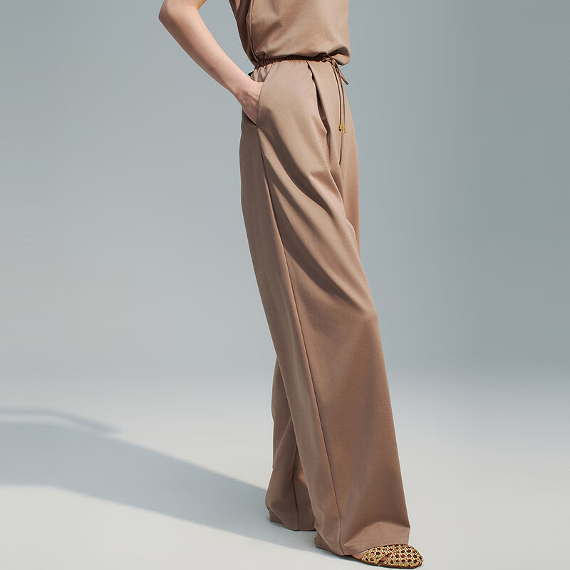 NEIWAI detachable metal buckle knotted vest/straight pants/skirt NW251WB3210-4120-4311 twisted vest-taupe S