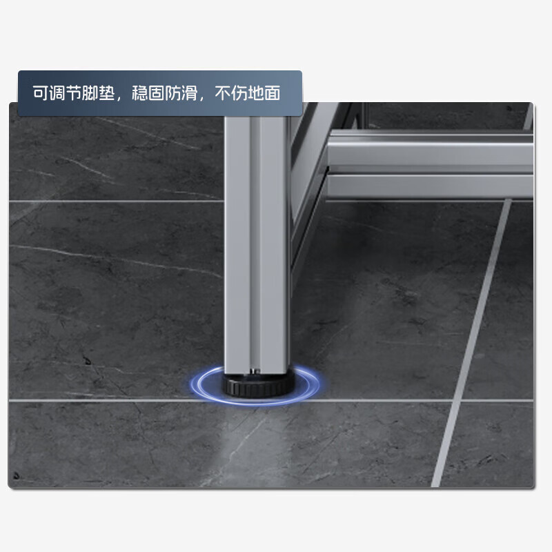 Kegan diy aluminum alloy anti-static workbench aluminum profile operating table computer desk workshop factory assembly line assembly table repair table can be customized including accessories 1400*600*1600 double drawer