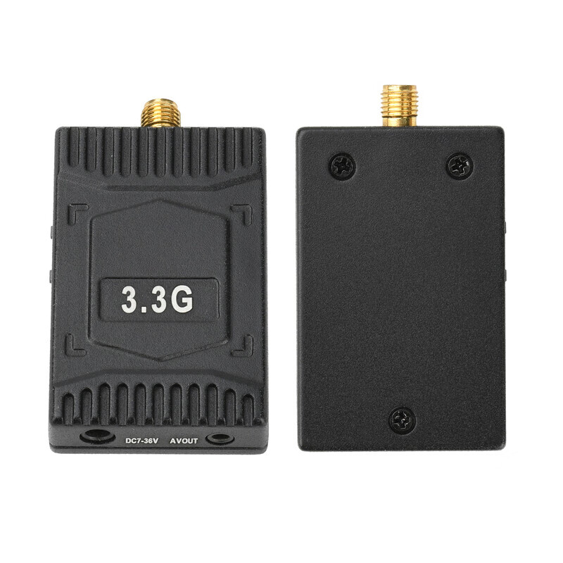 4W 6W wireless audio and video transmitter and receiver 3.3GHzVTX/VRX analog video transmission module 16CH VRX