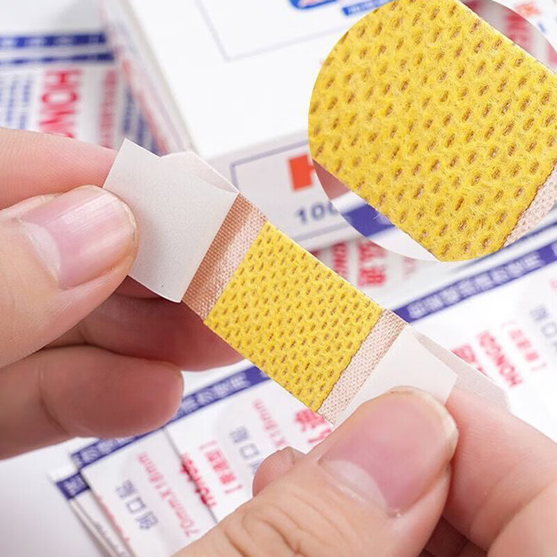 100 pieces per box, medical band-aid, hemostatic band-aid, elastic thickened cotton cloth, anti-wear heel care