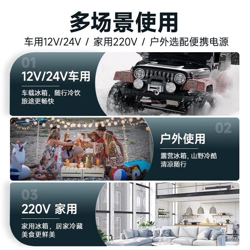 Binghu Car Refrigerator for Home and Car Portable Outdoor Camping Home NL15 for Car and Home + APP Control