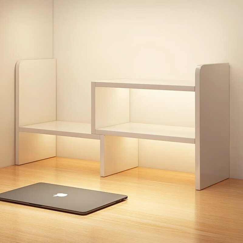 Desktop bookshelf storage rack student dormitory desk rack retractable desk storage rack office workstation corner rack retractable (39-72)*15*35cm