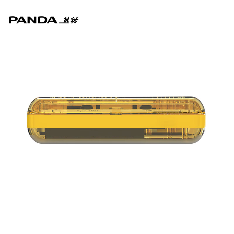 Panda (PANDA) W10i 2D version tape player stereo tape player 6508 Walkman cassette single play old-fashioned retro Bluetooth rechargeable (cream yellow)