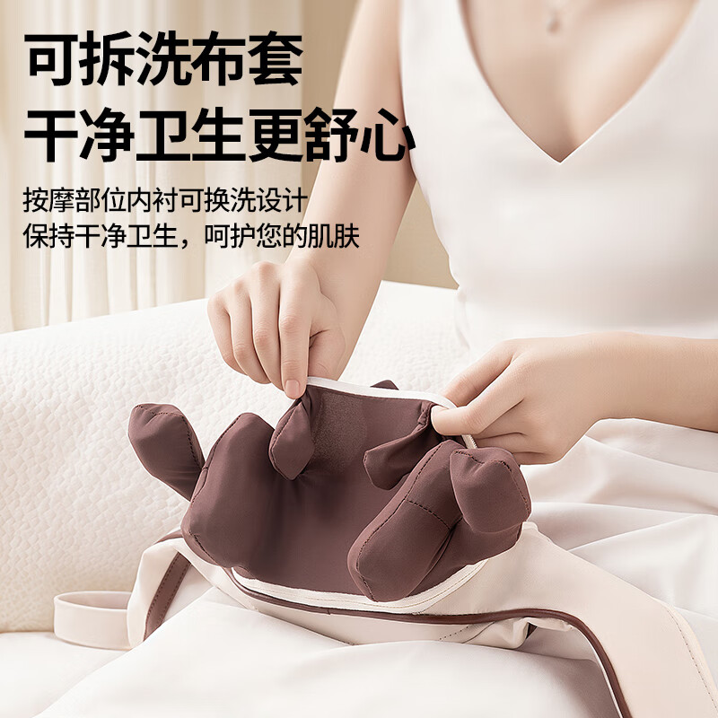 Oaks cervical spine massage instrument massage shawl, shoulder and neck, relax trapezius muscles, waist, back, legs, neck and neck massager massage pillow for parents and elders as a Father's Day birthday gift. Top-match rice 8-head partition three-dimensional pinch shawl + moxibustion hot compress + powerful motor gift box