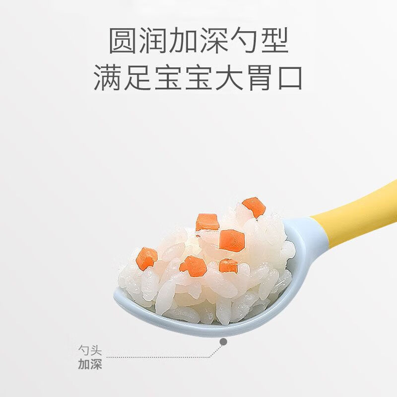 Deluxe Twisted Spoon Baby Learning to Eat Training Spoon and Fork Bendable Baby Elbow Fork and Spoon Practice Chopstick Baby Meal Locke Yellow Flexible Spoon + Fork