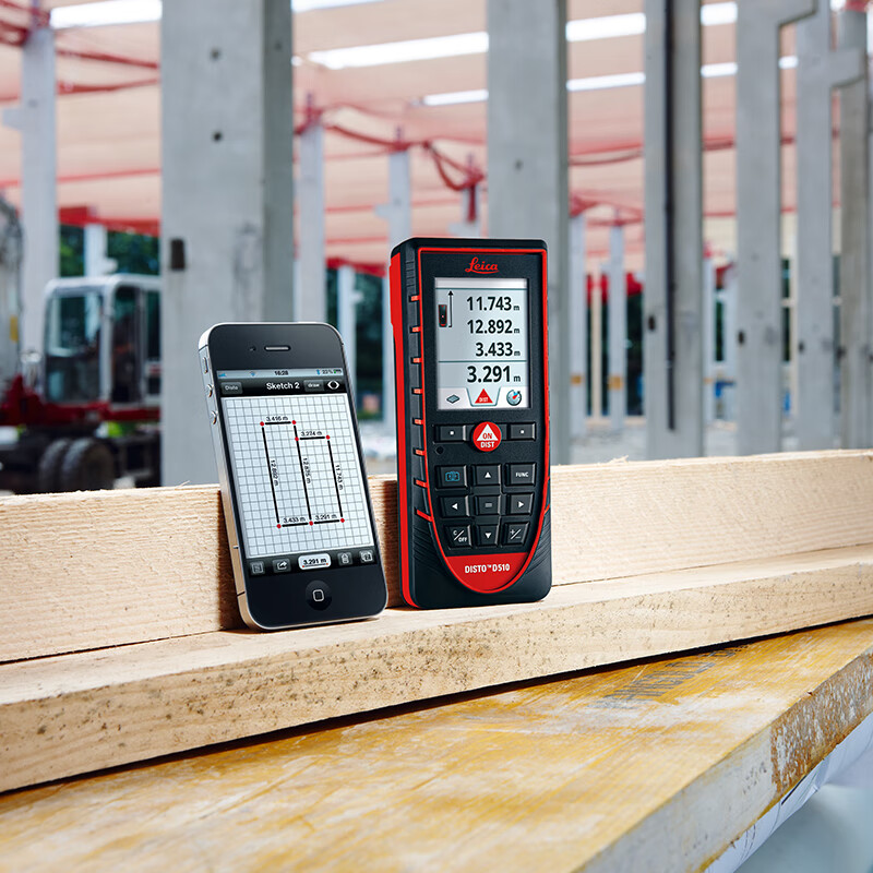 Leica laser rangefinder D110D2 room measuring instrument electronic ruler 100 meters high-precision handheld infrared Leica real estate D1 (40 meters distance measurement + Bluetooth)