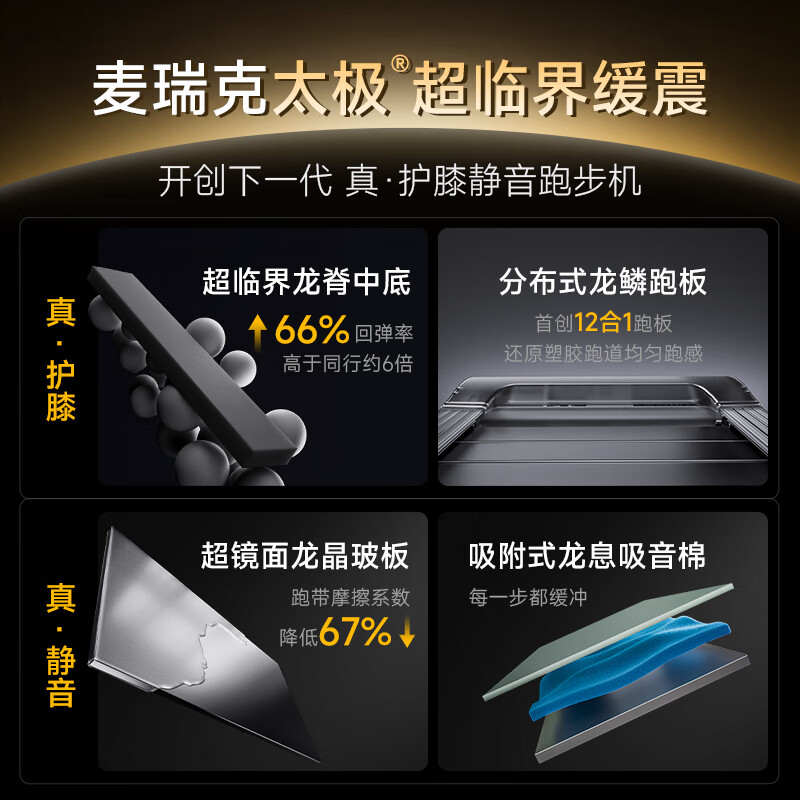 MERACH treadmill home climbing exercise gym equipment shock-absorbing knee pads silent X7Ultra MR-T01H6