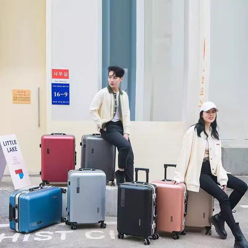 JCZS Germany 2025 new aluminum frame suitcase universal wheel large capacity boarding trolley suitcase classic black newly upgraded thickened aluminum frame + usb interface 26 inches good companion for long distance travel free shipping insurance