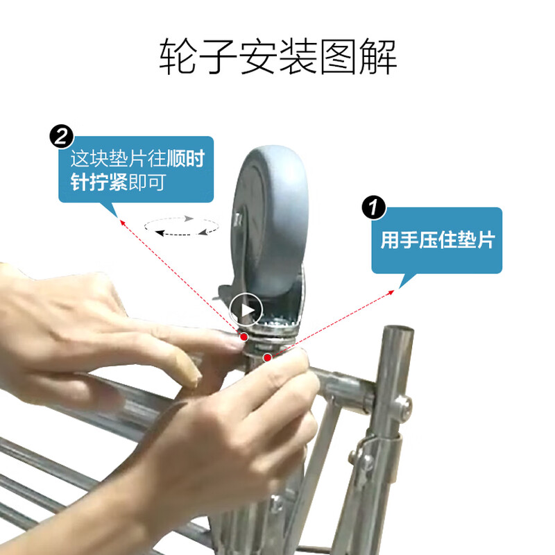 Hotel folding linen cart, guest room bed sheet collection cart, service cart, stainless steel cleaning cart, cleaning trolley, double 6-wheel dry and wet separation, foldable