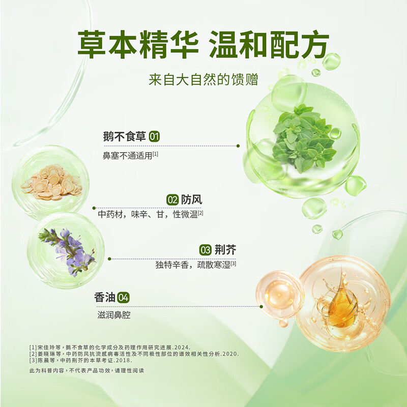 Xinyi SINE probiotic nasal soothing oil warms and soothes the nose Xanthium seed oil cool and mild formula cotton swabs 30 pieces * 2 boxes