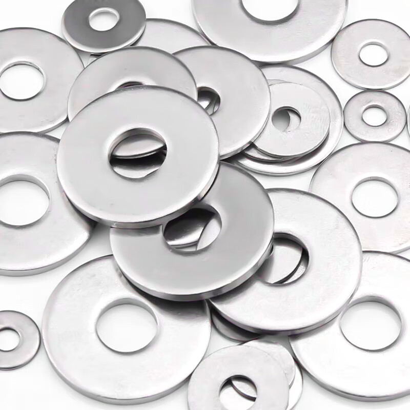 Jingxuan 304 stainless steel enlarged flat washer thickened flat washer gasket M2M3M4M5M6M8M10M12-M18M20M24 4*12*1 20 pieces