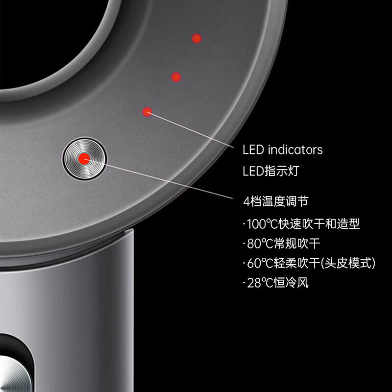 National 3C Certification丨4.5 billion negative ions for hair care. The same model as the Sen series with Huaqiangbei high-speed bladeless hair dryer negative ions for home use, silent and high-power without damaging the hair. Rose red-4.5 billion moisturizing negative ions丨Two-piece set 3C National Certification丨Top configuration 1 1