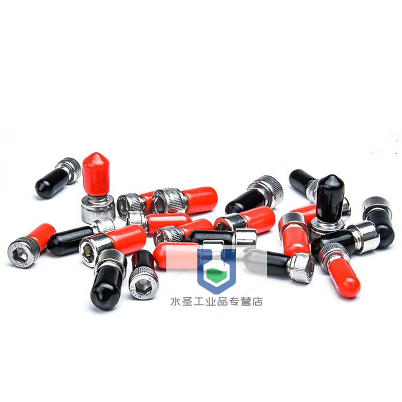 Rubber plug protective cap plastic steel pipe rubber sleeve thread protective cap screw protective sleeve rubber cap default black