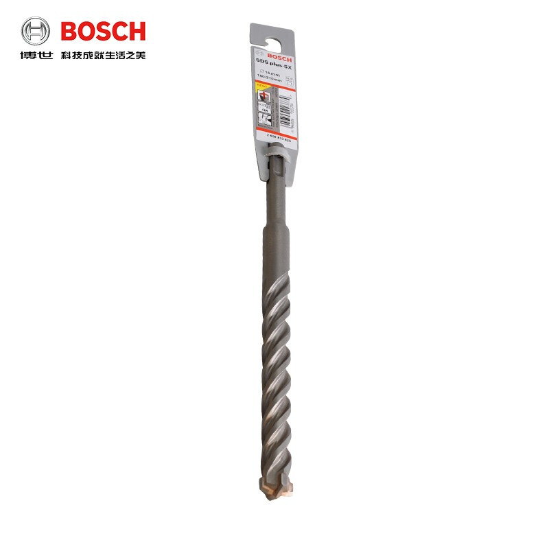 Bosch (BOSCH) four-pit 5 series four-edged electric hammer drill bit two-pit two-slot round shank impact drill bit can drill reinforced wall concrete four-pit 5 series drill bit 6X100X160MM