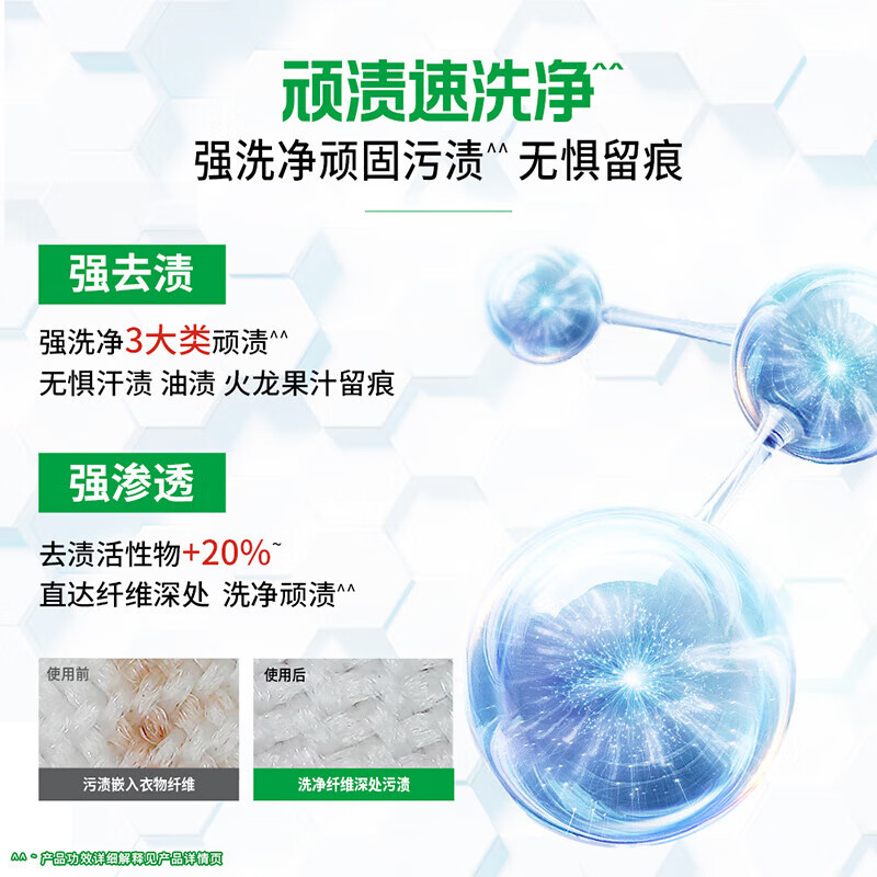 Bilang Antibacterial Laundry Detergent Herbal Fresh 12kg (2kg*2 bottles + 500g*4 bags) sterilizes and removes mites