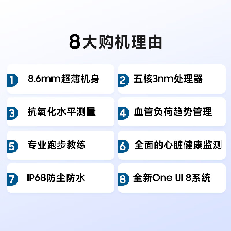 Samsung Samsung National Subsidy Watch8 Bluetooth Call Smart Watch/Sports Watch/Phone Watch 40mm Star Silver Valentine's Day Gift