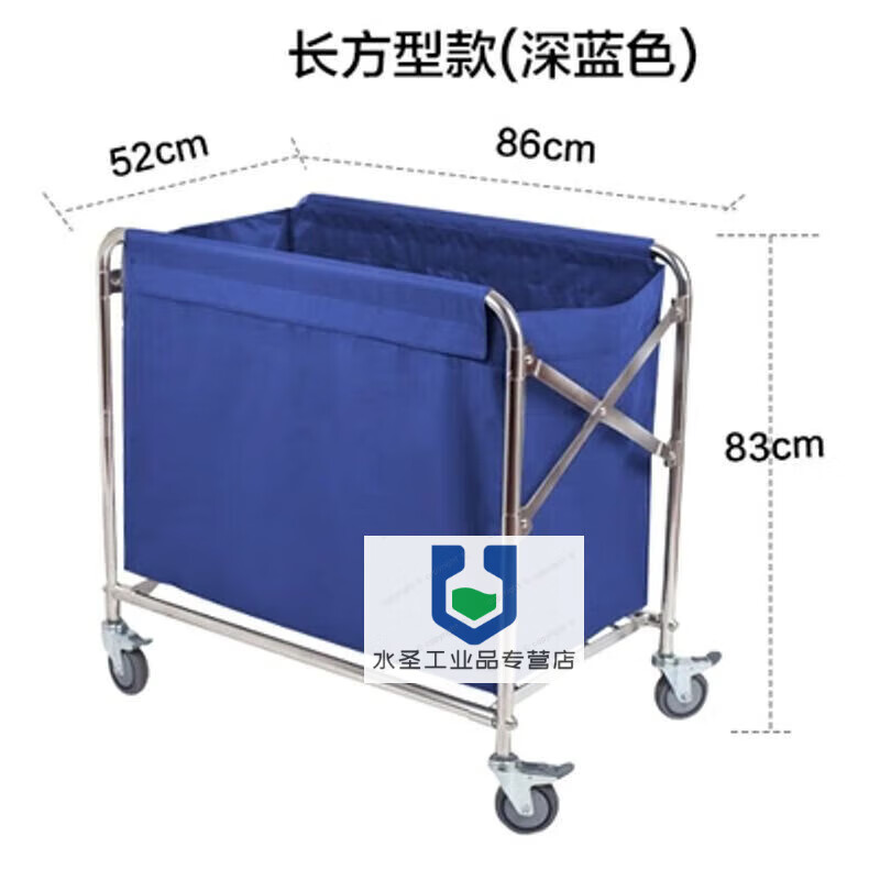 Folding linen cart hotel stainless steel collection trolley room entrance hotel property service cart room cleaning large stainless steel folding cart gray