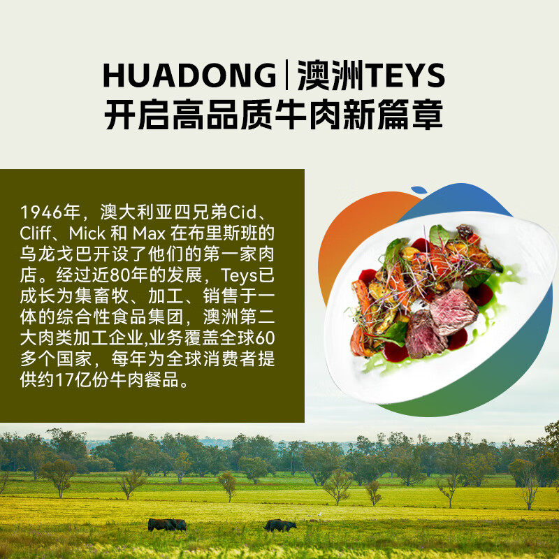 HUADONG Huadong Food Australian Teys imported raw cut tendon net weight 2 catties stew ingredients real raw cut