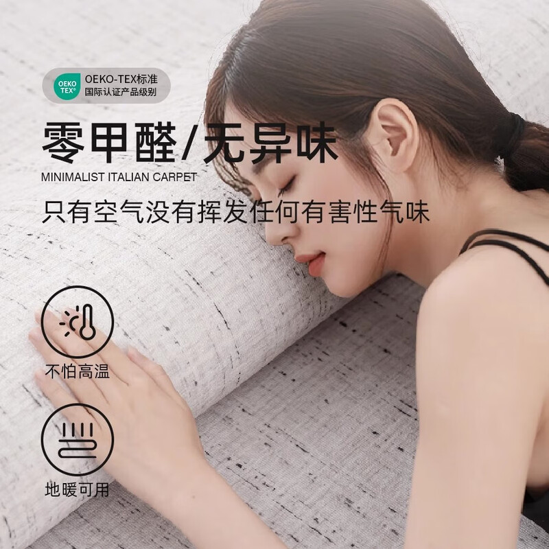 AOVOC carpet living room 2025 new no-wash wipeable light luxury high-end modern carpet mat Langyao 02 2*3 meters