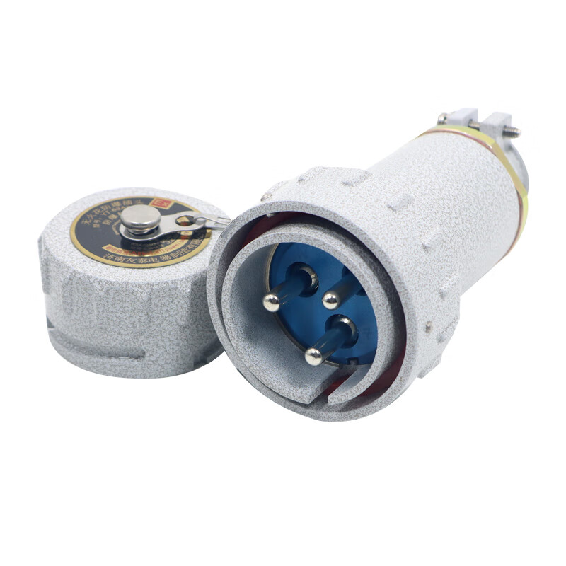 IIC explosion-proof non-sparking socket explosion-proof plug industrial connector fixed single-phase three-level mobile explosion-proof socket mobile set (male + female) three-phase five-pole (5 cores)_60A