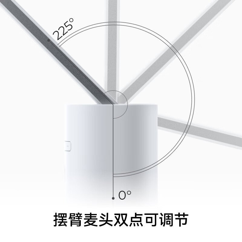 LIBERLIVE Folding Microphone Compatible with LiberLiveC2 Light Gray