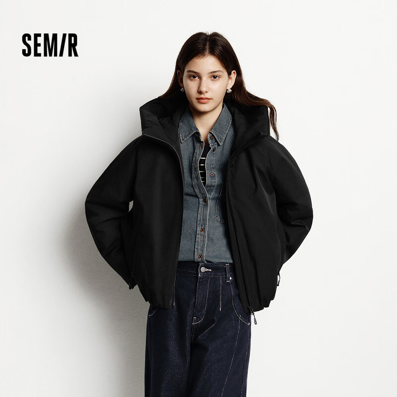 Semir Chen Duling | 90% down jacket women's 25 winter short bud hem protective jacket 109725113007