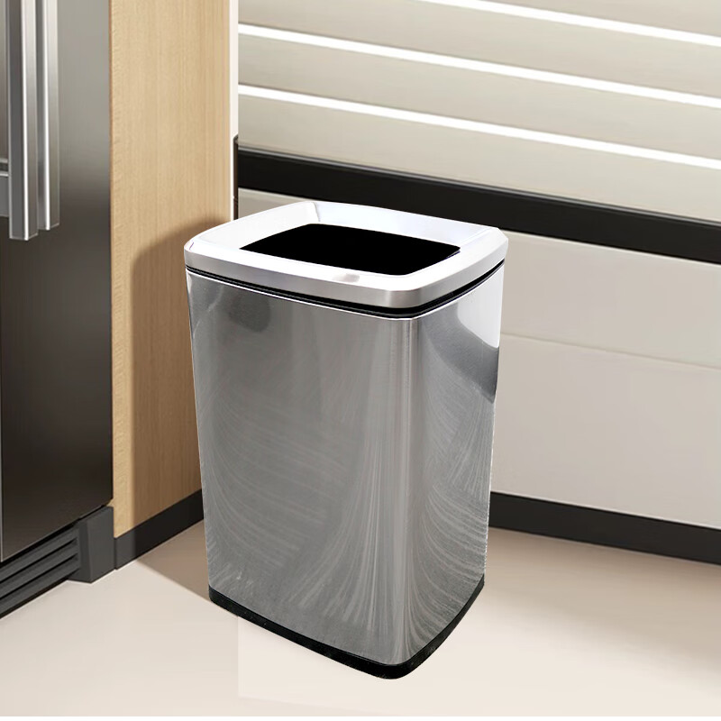 Maireo 20L direct throw stainless steel trash can commercial large capacity