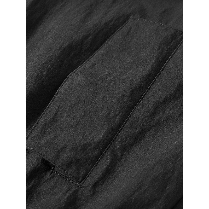 GXG Men's 25th Autumn New Product Two-Color Simple Casual Versatile Stand Collar Black 185/XXL