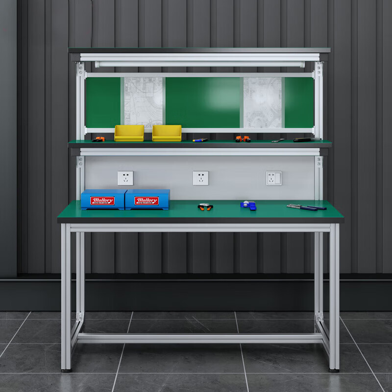 Kegan diy aluminum alloy anti-static workbench aluminum profile operating table computer table workshop factory assembly line assembly table repair table can be customized including accessories 1200*800*1600