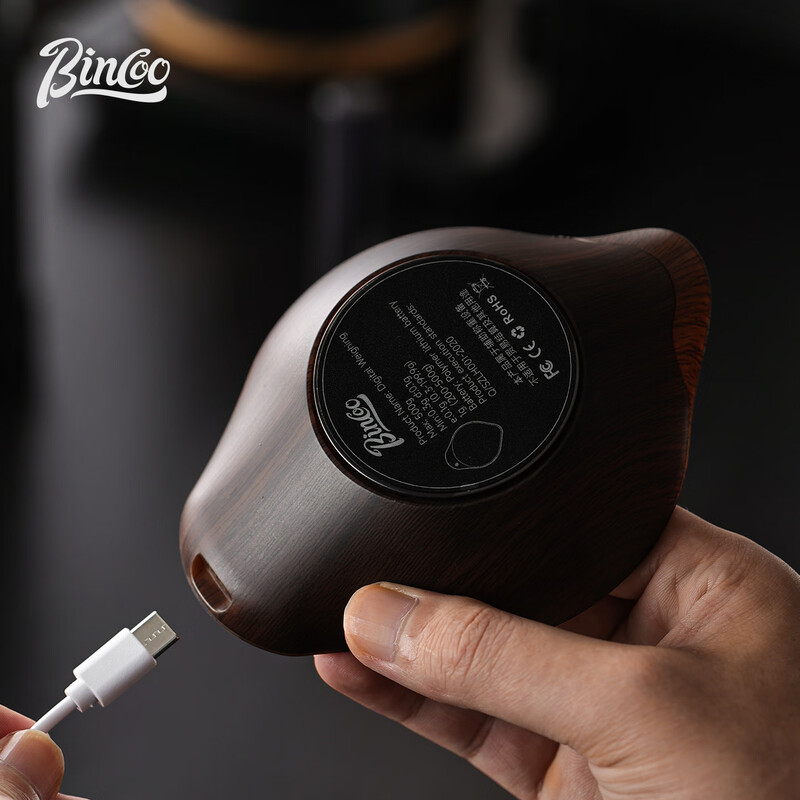 Bincoo coffee bean weighing electronic scale hand brewing weighing grinding bean weighing scale digital display can time the bean dish display plate