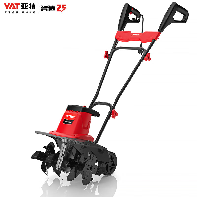 YAT soil tiller, micro tiller, small soil plow, garden vegetable garden, orchard greenhouse tillage, weeding, electric scarifier