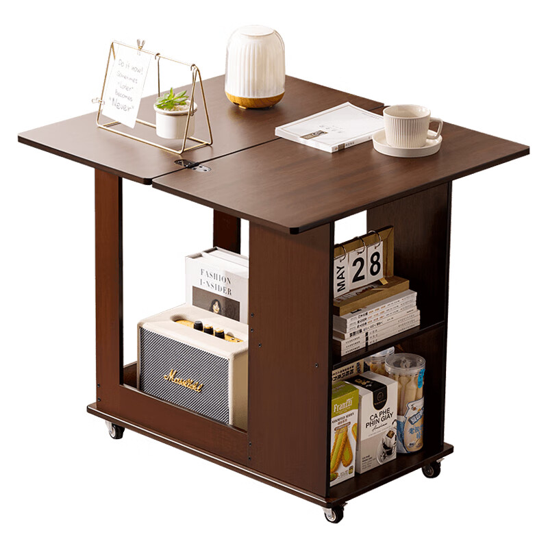 Old bamboo craftsman removable side table living room coffee table sofa side table multi-functional medieval folding tea table table storage rack corner table side cabinet