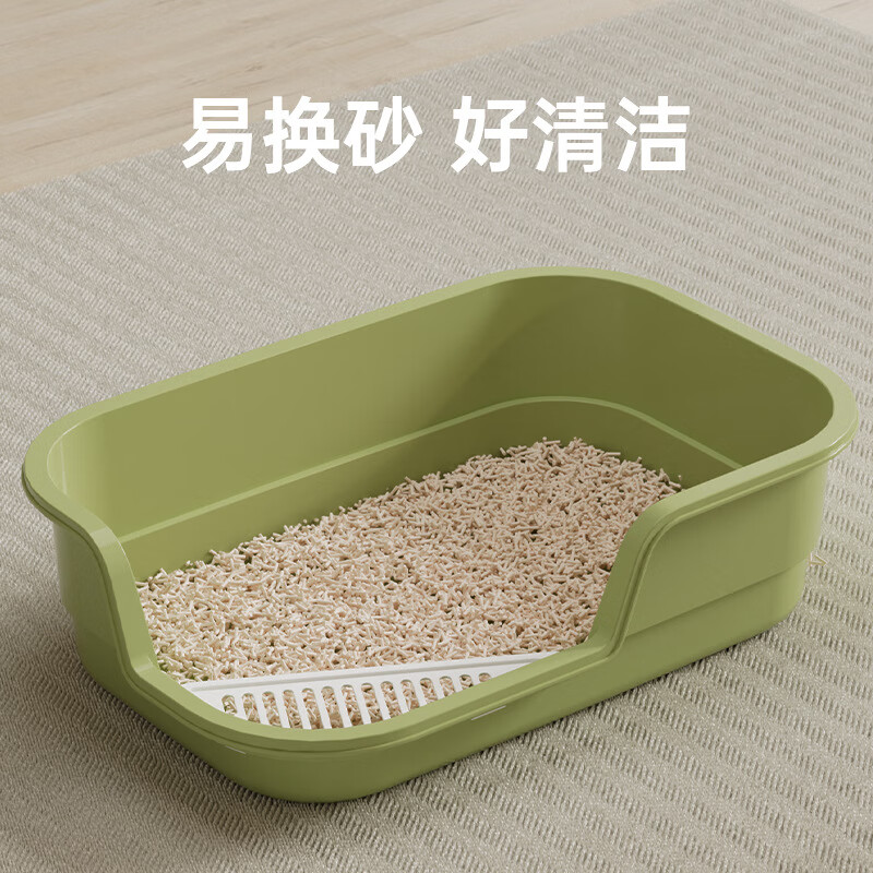 Crazy owner cat litter box extra large anti-splash belt sand large cat toilet cat litter semi-enclosed cat litter box kitten