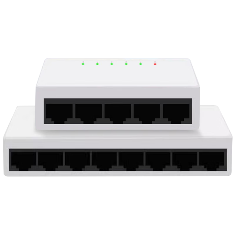 TENGFEI 5-port 100M eight-core switch, five-port network cable network splitter, home dormitory monitoring fool-type router splitter, compatible with Gigabit