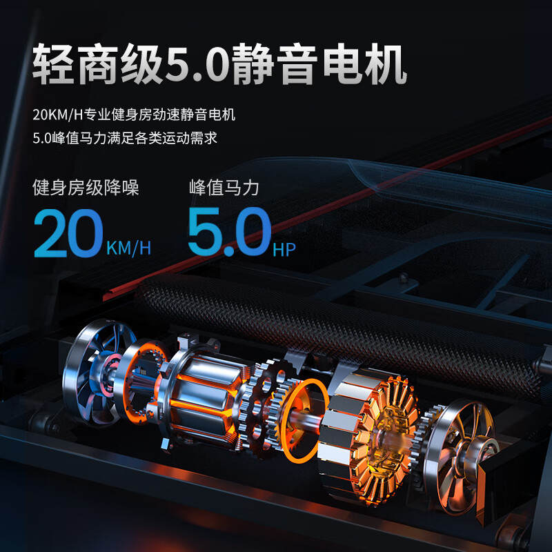 Lijiujia (lijiujia) X9 home gym-specific climbing foldable ultra-quiet small women's indoor large men's blue screen single function-commercial gym grade_73CM running