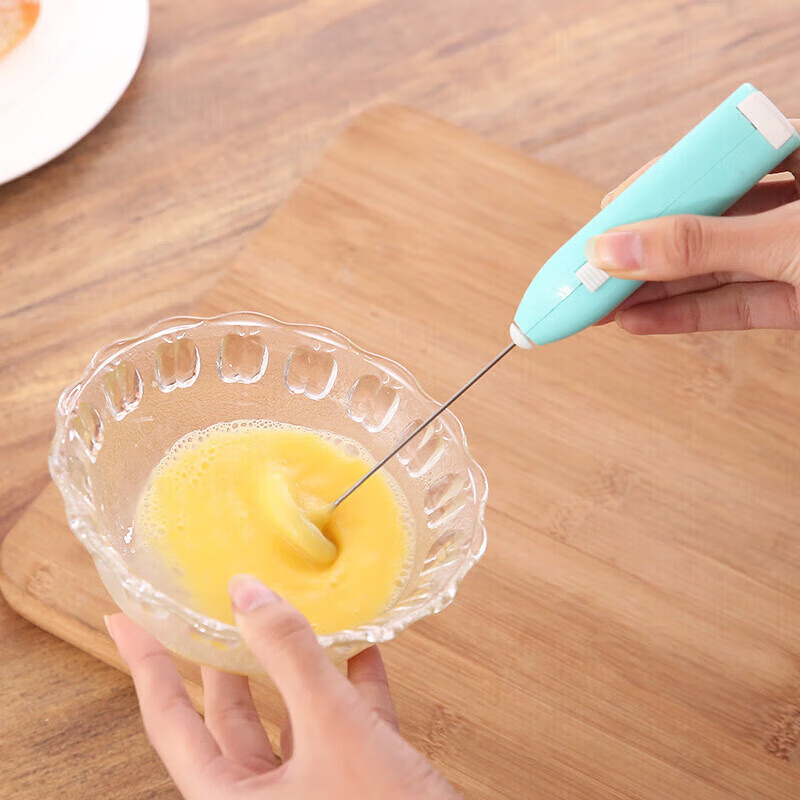 Jidaocook household electric egg beater creative mini handheld kitchen egg coffee milk tea mini stainless steel stirrer affordable price no matter the color - bring your own battery