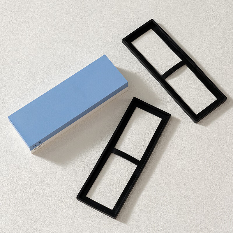 Initial idea of whetstone and polishing stone, old-fashioned household commercial white jade corundum stone, double-sided, non-damaging knife, kitchen gadget, 1000/6000 mesh