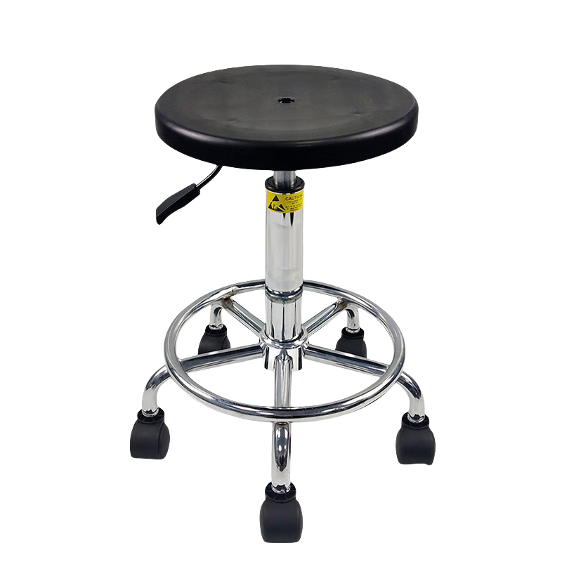 Liumiao selects plastic lifting round stools, plastic stool surface 32cm circle feet and foot pads (height 48-68cm)