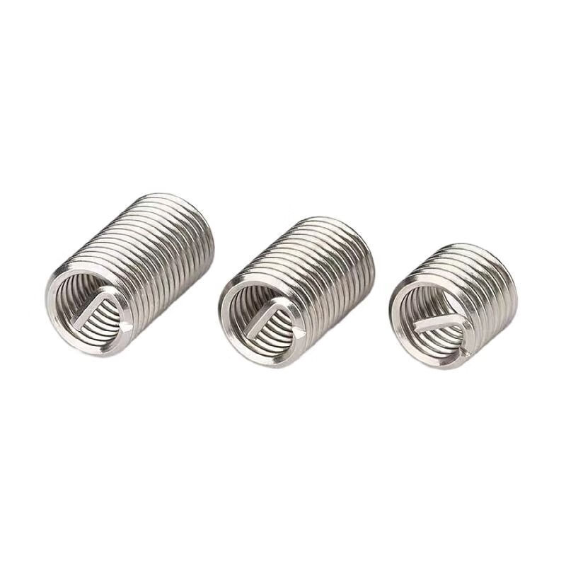 Thread protection sleeve stainless steel sleeve M12-M24 steel wire sleeve screw sleeve spring wire sleeve steel wire screw sleeve brace standard M12*1.75*1D200 pieces