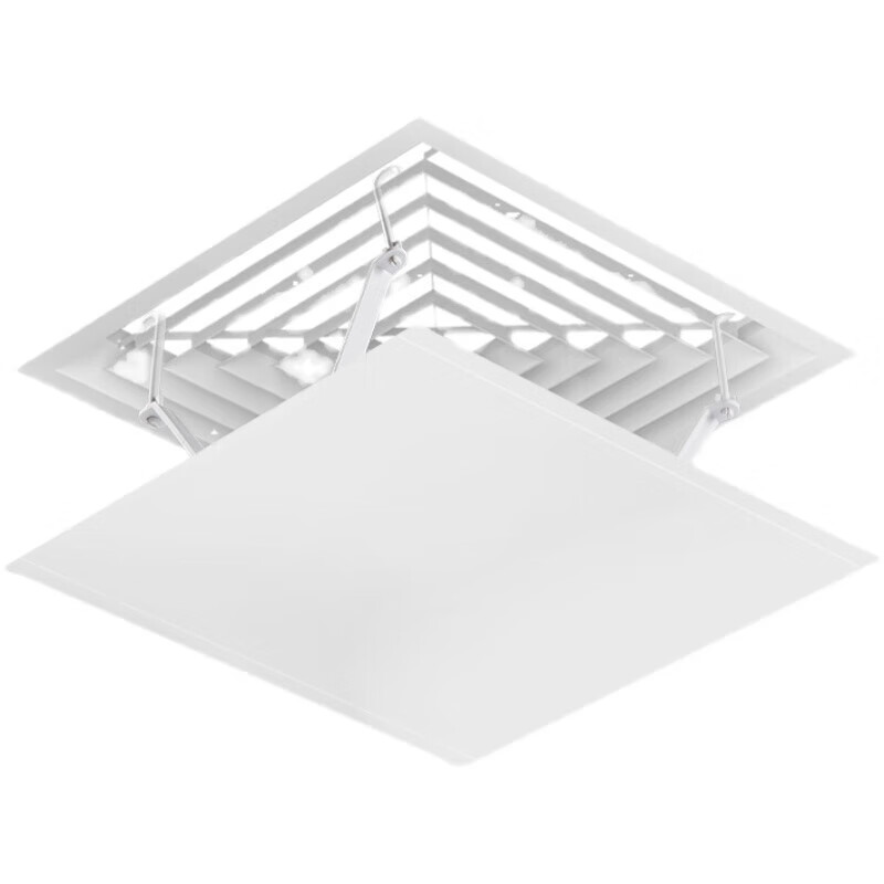 Panxudou square ceiling central air conditioning windshield anti-direct blowing outlet baffle ceiling machine windshield windshield square white 45*45 basic model