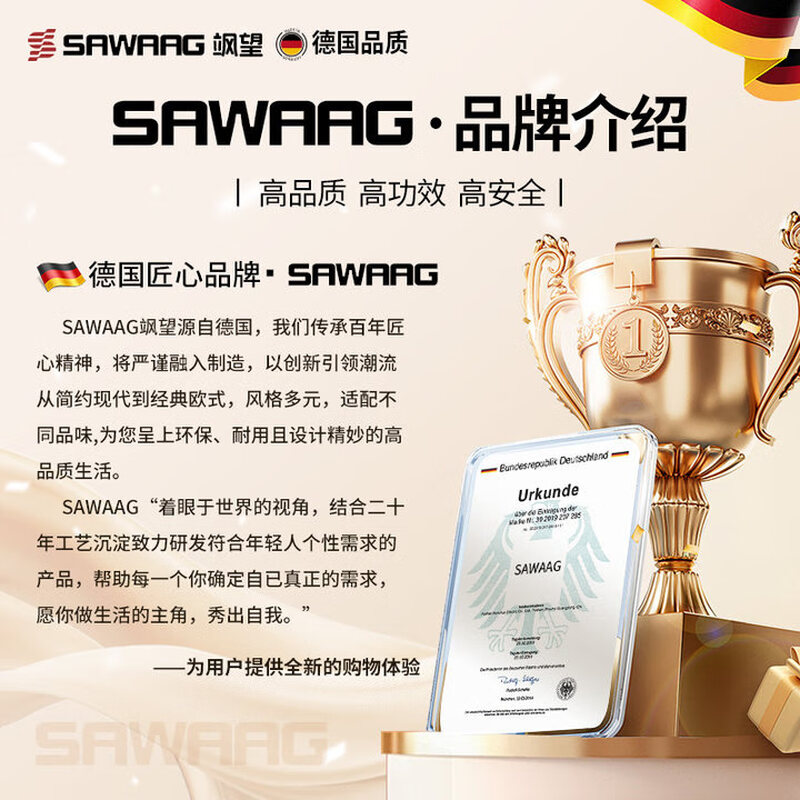 Sawang German quality stew pot water-proof ceramic crock household bird's nest special soup cup for one person steamed egg baby Rhine stew pot 500ml + bowl taker