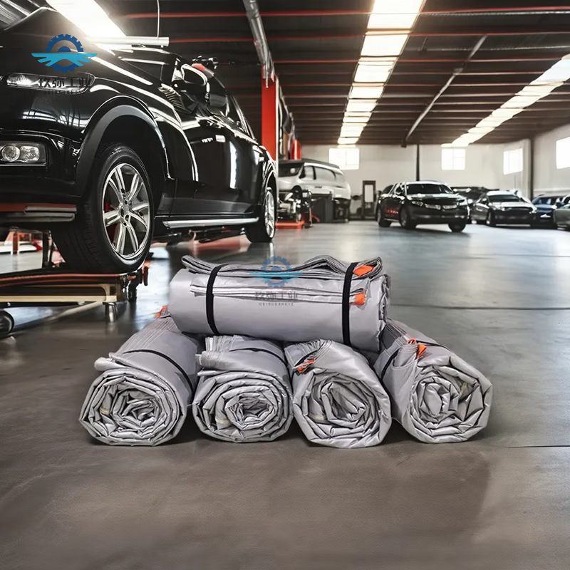 Silicone fireproof cloth car fire blanket new energy tram fire blanket large size high silica cloth fire blanket fiberglass fiberglass fire blanket 8X10 meters